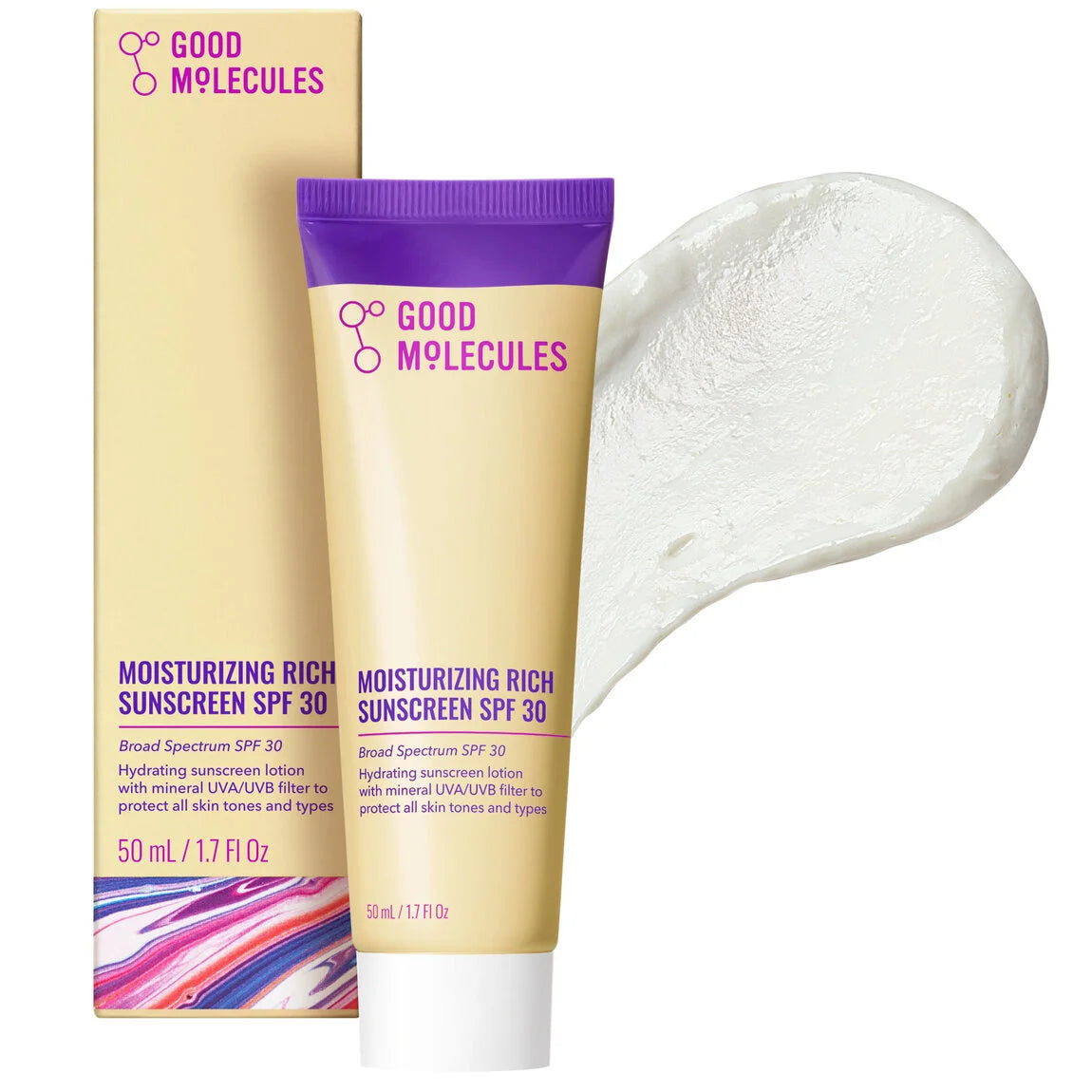 Good Molecules Moisturizing Rich Sunscreen SPF 30 50ml